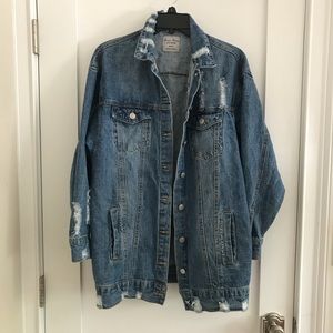 Fashion Nova Oversized Jean JacketSOLD